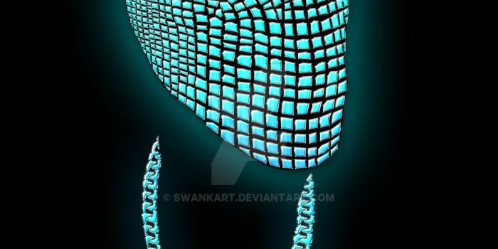 1024x1453 Kanye West Masked Yeezus Aqua by SWANKART