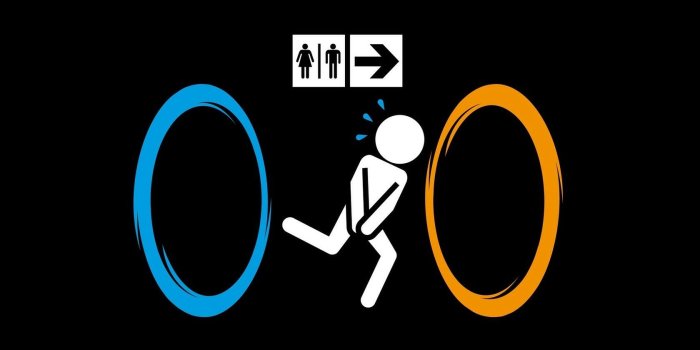 1680x1050 No the best use of a Portal Gun | Portal | Funny wallpapers, Portal