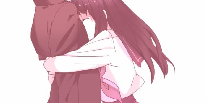920x1316 Anime Love Couple Png Transparent - Anime Couple Hugging Cute Free