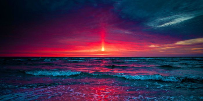 2559x1599 50+ Ocean Purple Sunset Wallpapers - Download at WallpaperBro