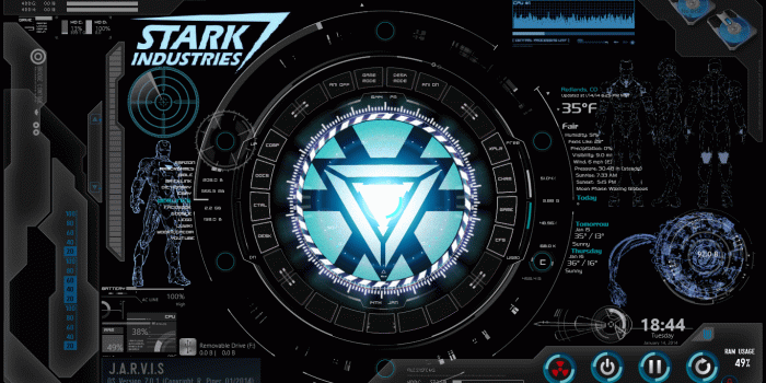 1366x768 Iron Man JARVIS Wallpapers