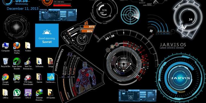 1366x768 Iron Man Jarvis Desktop Wallpapers - Top Free Iron Man Jarvis