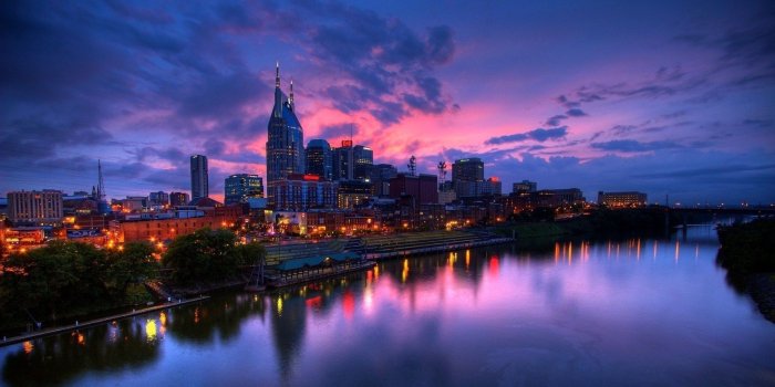 1920x1080 beautiful purple sunset city [1920x1080] : wallpaper