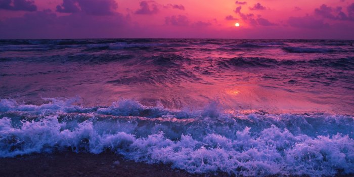 2560x1600 Purple sunset HD wallpaper download