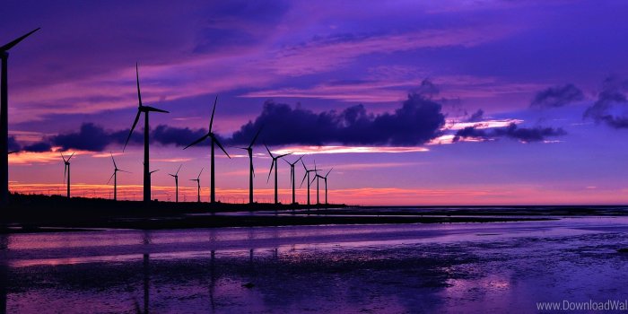 2520x1080 Download Wide 21:9 2520x1080 - Purple Sunset Wallpaper