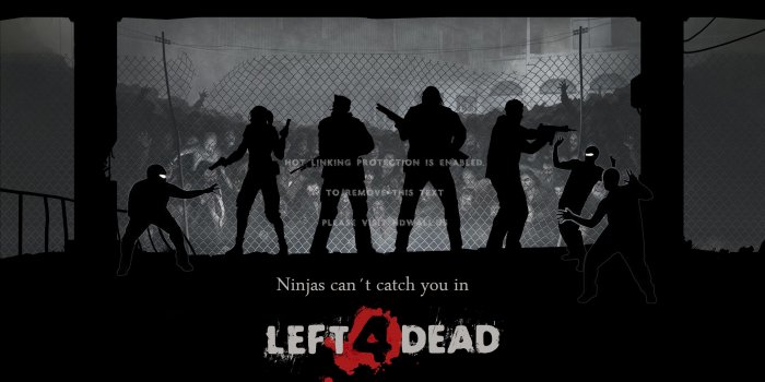 3497x1967 ninjas cant catch you if left 4 dead ninja funny humor