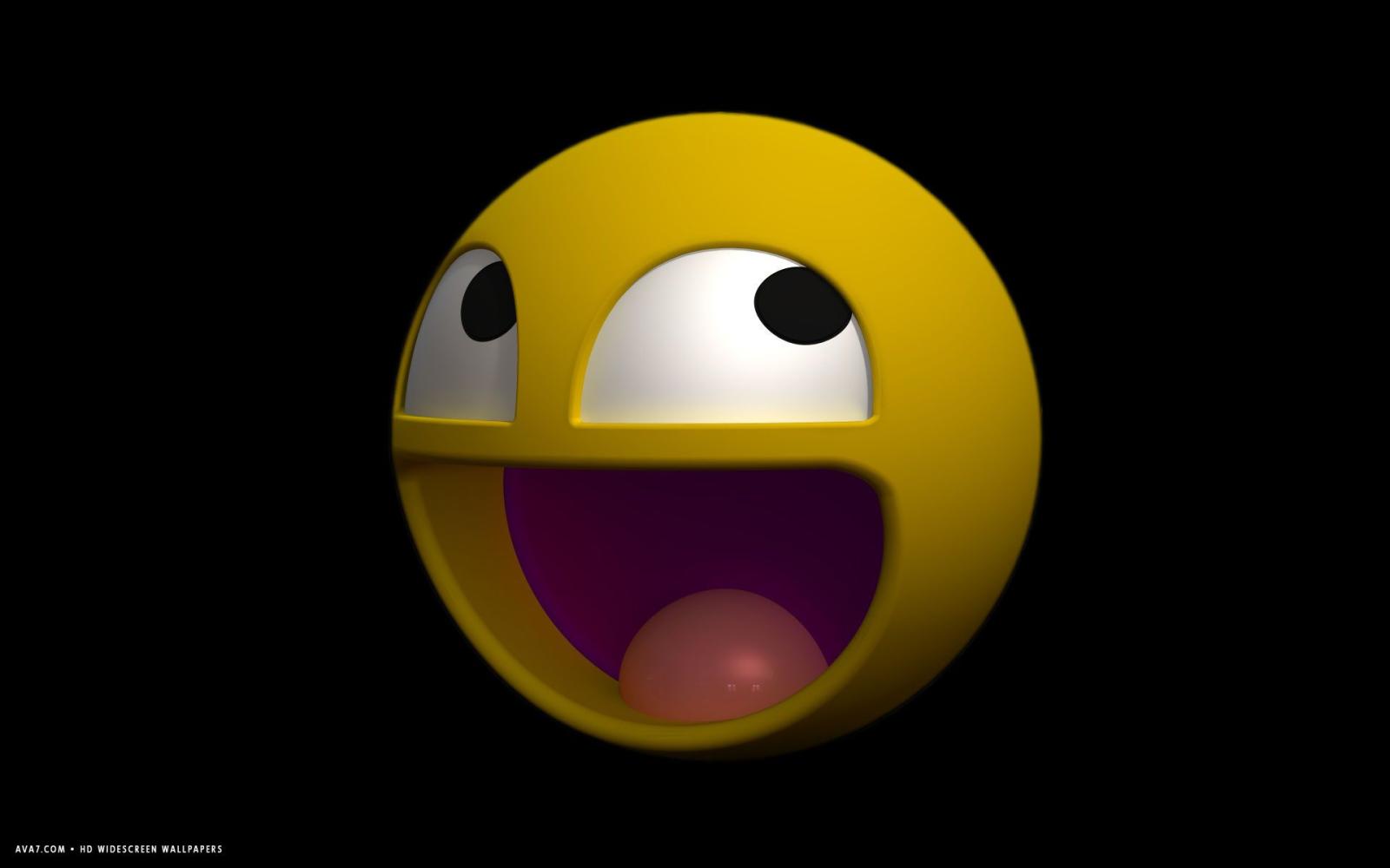 1920x1200 3d smiley face yellow smile funny hd widescreen wallpaper / 3d