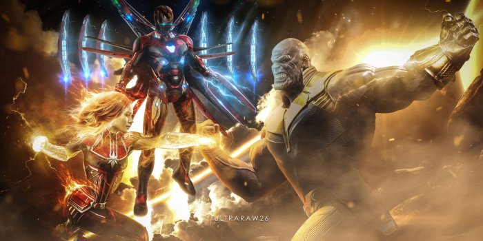 3840x2393 Captain Marvel Thanos Iron Man 4k Artwork thanos-wallpapers