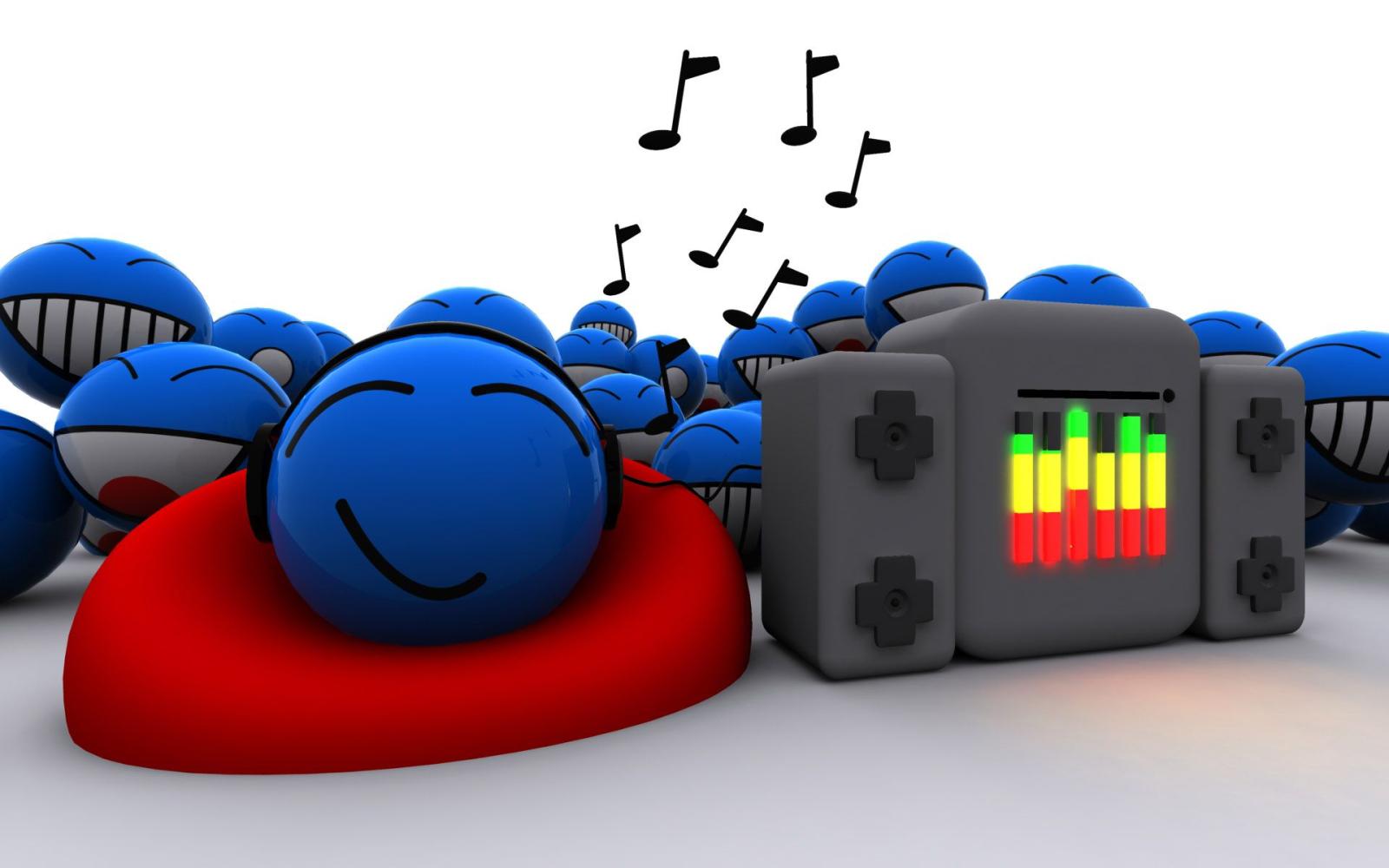 1920x1200 Smile 3D Music Wallpapers Desktop #9200 - Ongur