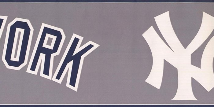 1500x620 New York Yankees MLB Baseball Team Fan Sports Wallpaper Border