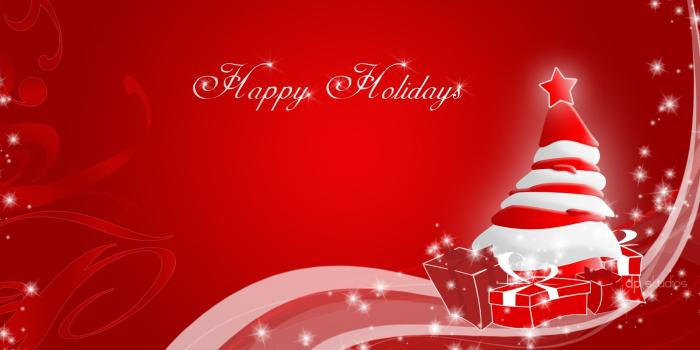 1920x1200 Happy Holidy Red Fusion Christmas Wallpaper