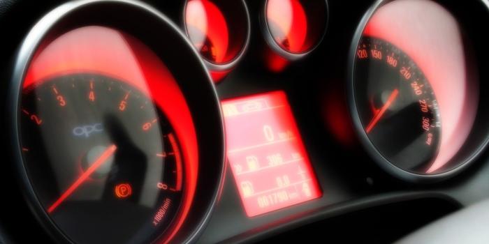 1332x850 Wallpaper red, speedometer, Ford Fusion images for desktop, section