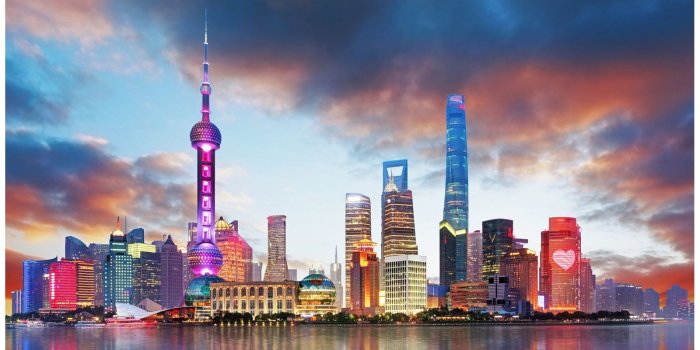 1600x1050 China - Shanghai skyline Wall Mural