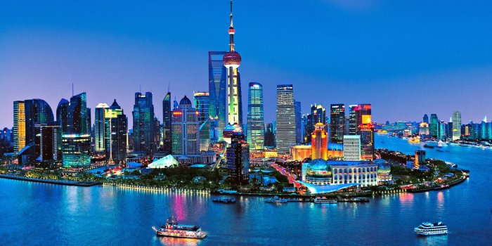1300x902 SHANGHAI - skyline Wallpaper Mural