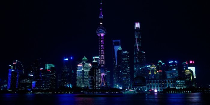 3440x1440 Download 3440x1440 China, Shanghai, Night, Skyscrapers, Skyline