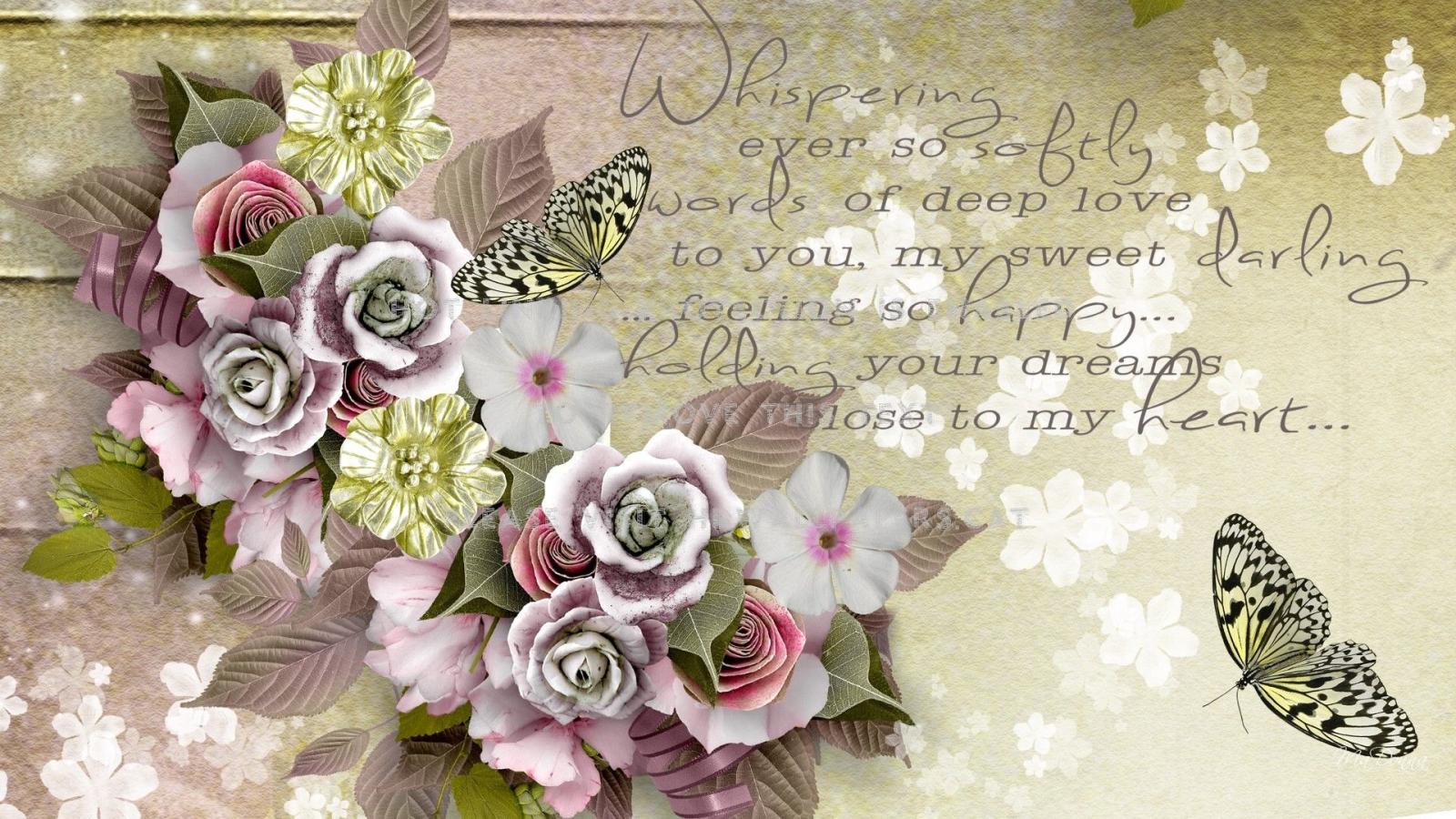 1920x1080 whispers of love roses romantic vintage day