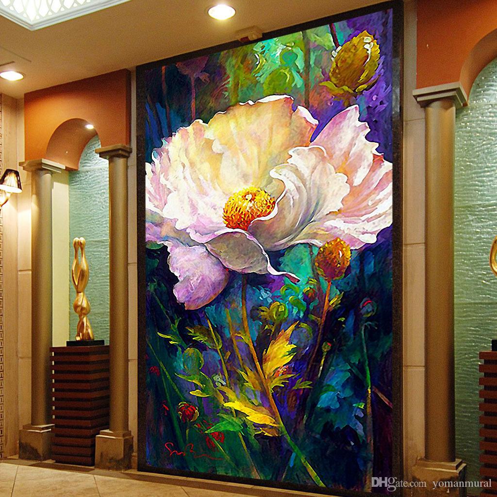 1024x1024 3D Large Romantic Vintage Floral Wallpaper for 3d Wall Paper Livingroom  Natural Wallpaper Mural Wall Papers Home Decor Art