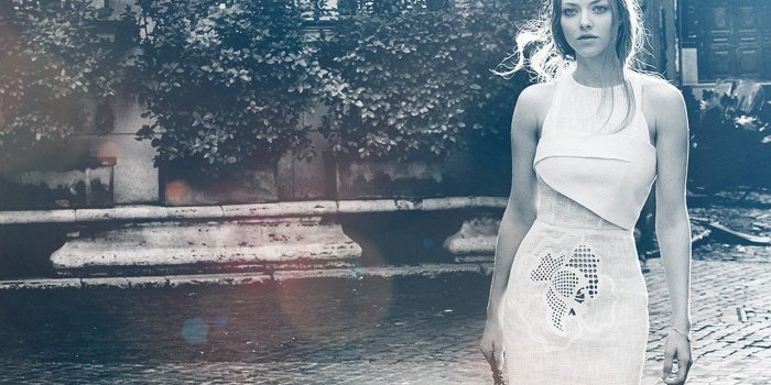 1242x2208 Amanda Seyfried Vogue Beauty Bw Celebrity Flare Android wallpaper