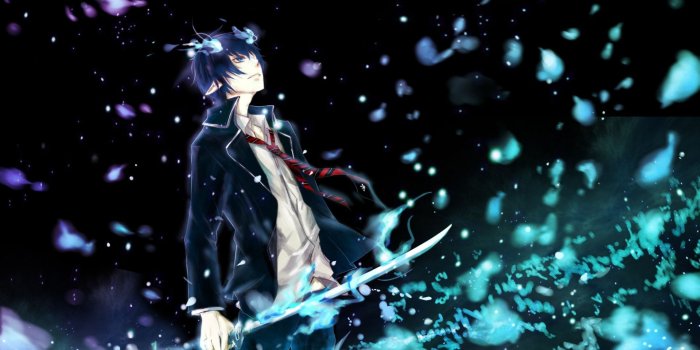 1920x1080 1920x1080 Wallpaper ao no exorcist, okumura rin, man, art | wap