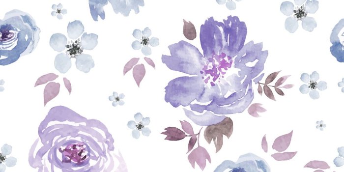 1164x1162 Roxi - Watercolor wallpaper - Modern purple floral - Wall decor room - Kids  room wallpaper - peel and stick - removable wallpaper