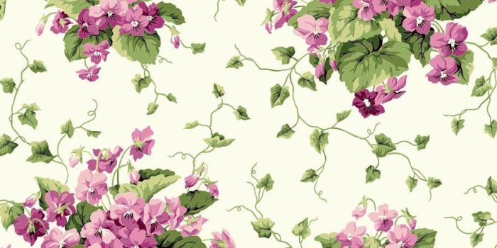 908x908 Waverly Cottage Sweet Violets 33' x 20.5