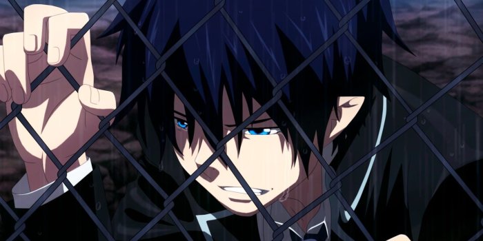 1332x850 Wallpaper rain, tears, Rin Okumura, Blue Exorcist, Ao No Exorcist