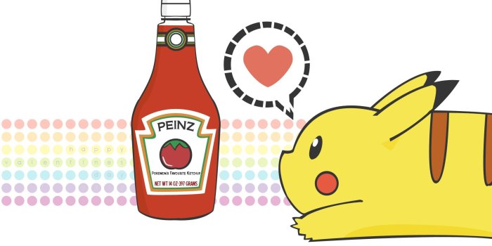 1920x1080 pokemon, love, ketchup, Pikachu :: Wallpapers