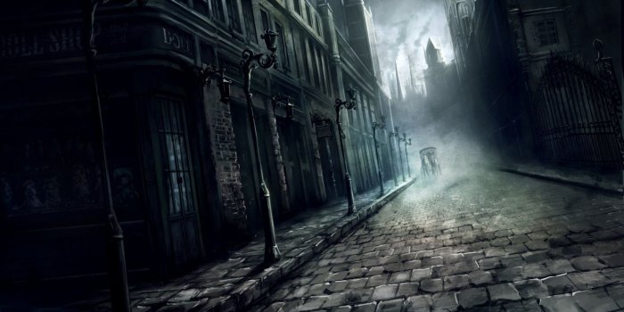 1383x700 Animal apple228 building city dark gothic horse original scenic