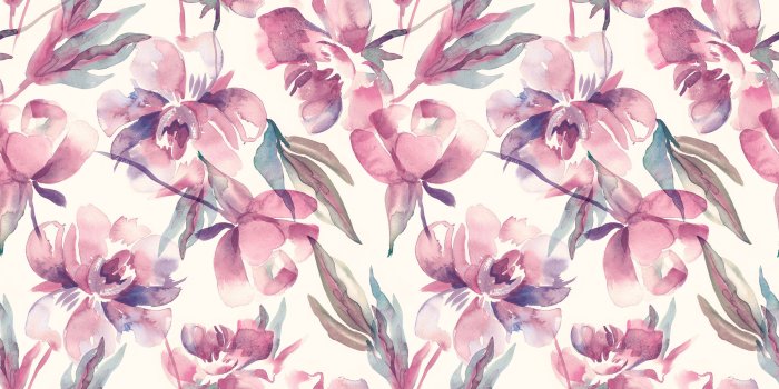 3000x3000 Lancaer Removable Blush Watercolor Peony 8.33' L x 100