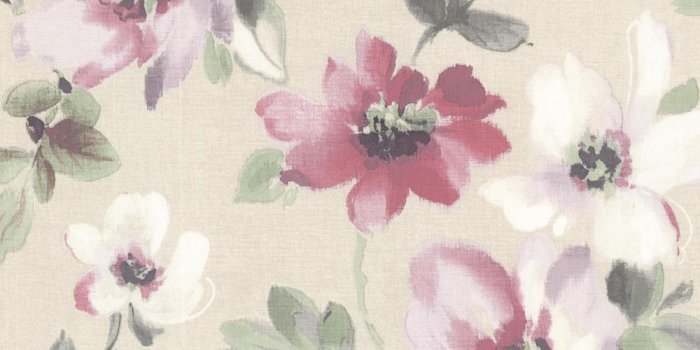 1000x1000 8 in. x 10 in. Lynette Violet Watercolour Floral Wallpaper Sample