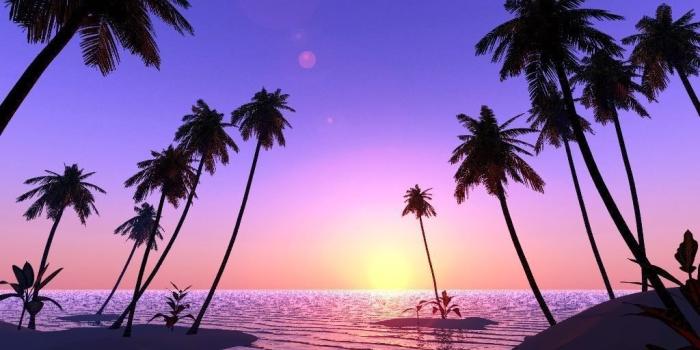 1024x768 beautiful beach sunset | PLACES in 2019 | Beach sunset wallpaper