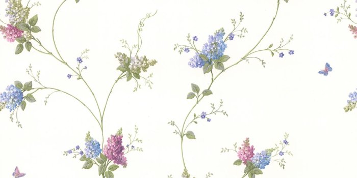 1280x1280 436-66426 - Isabelle Purple Butterfly Floral Trail wallpaper