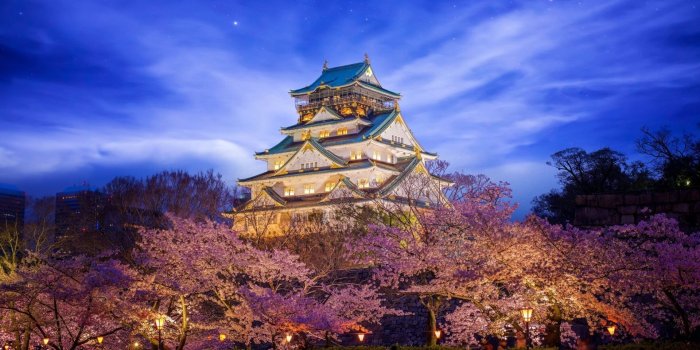 1920x960 Man Made Osaka Castle Castles Japan Wallpaper | Places | Japanese