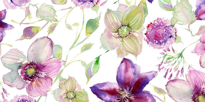 1920x1080 25+ Purple Watercolor Floral Wallpapers - Download at WallpaperBro