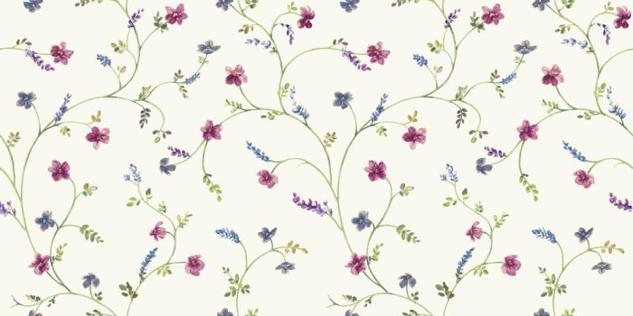 1000x1000 York Wallcoverings AC4425 Country Keepsakes Country Floral Trail Wallpaper