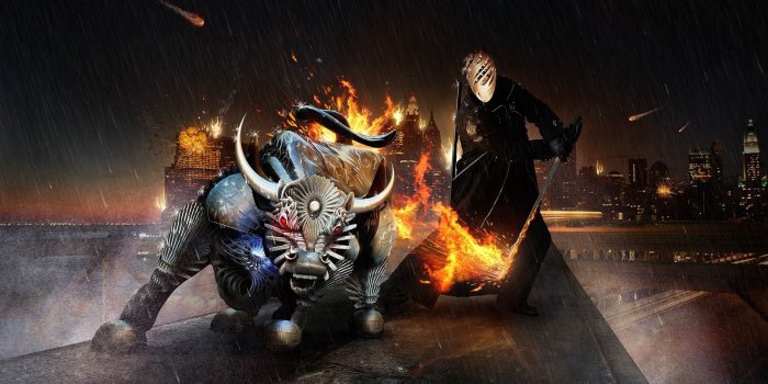 1920x1200 Raging #Bull #Digital #Art 3D #Wallpaper | 3D Wallpapers | Warriors