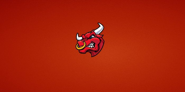 1680x1050 Fiersome Red Bull Illustration Desktop Wallpaper