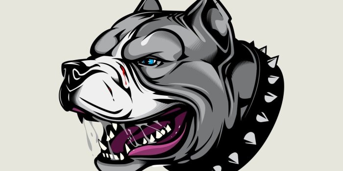 1332x850 Wallpaper art, Pitbull, avatar, Pit bull, dog collar with spikes