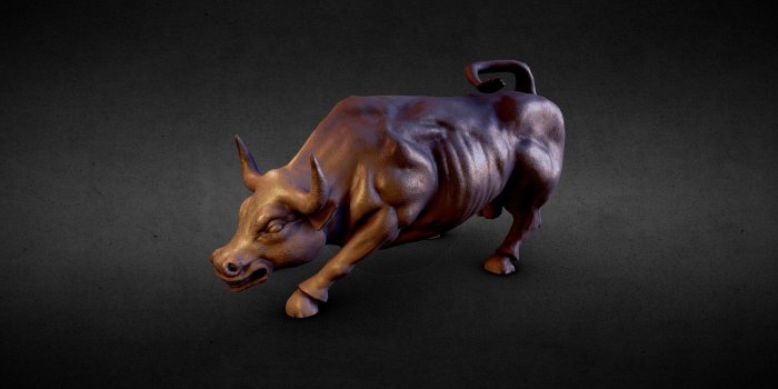 1920x1080 Charging Bull - Download Free 3D model by Zafio (@zafio) - Sketchfab