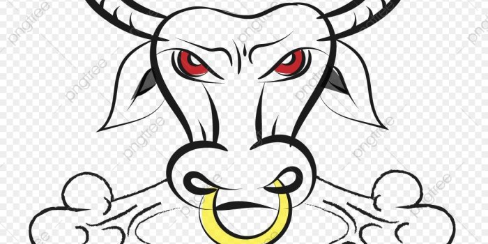 1200x1200 Angry Bull, Cattle, Bull, Animal PNG and Vector with Transparent