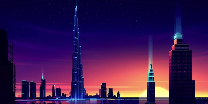 1920x1080 Retro Dubai [x-post from r/wallpapers] : outrun