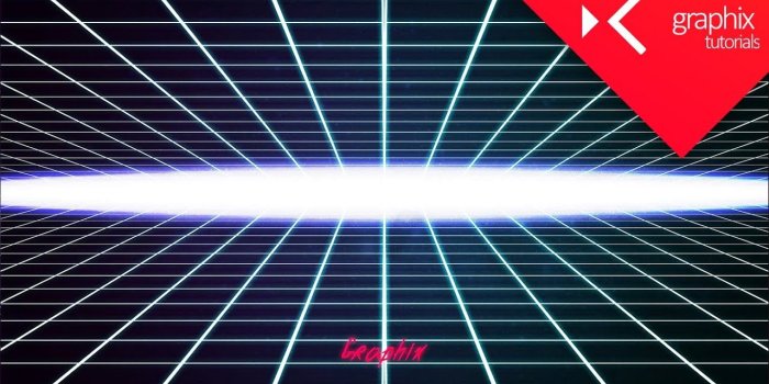 1280x720 How To Make a Neon Grid 80s Based Wallpaper - Tutorial | Photoshop CC 2015  - GraphixTV