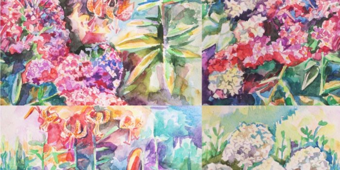 1500x1500 Watercolor Floral Wallpaper & Surface Covering
