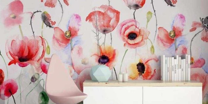 1000x1000 Watercolor Flower Flamingo Wallpaper Wall Mural Wall Papers Roll for Living  Room 3D Printed Photo Wallpapers Art Wall Decals