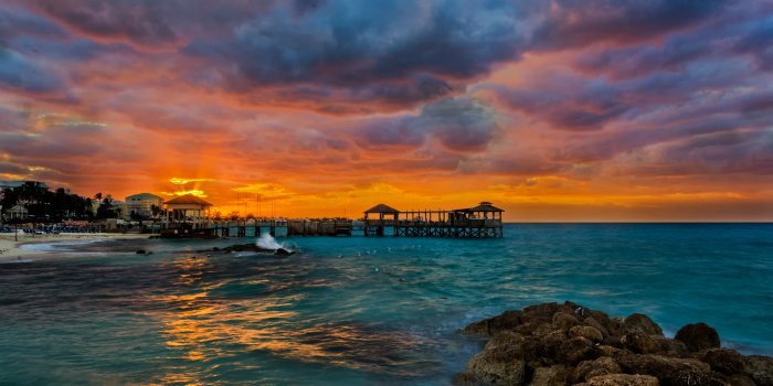 3840x2400 Photo Nassau Bahamas Sea Nature Tropics sunrise and sunset 3840x2400
