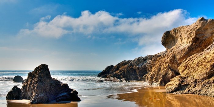 1920x1080 Blue Sky Nature View Beautiful Beach HD Wallpaper Iphone - Zimburean