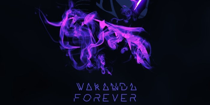 1079x2158 Black Panther Purple Glow iPhone Wallpaper | Wallpapers | Black