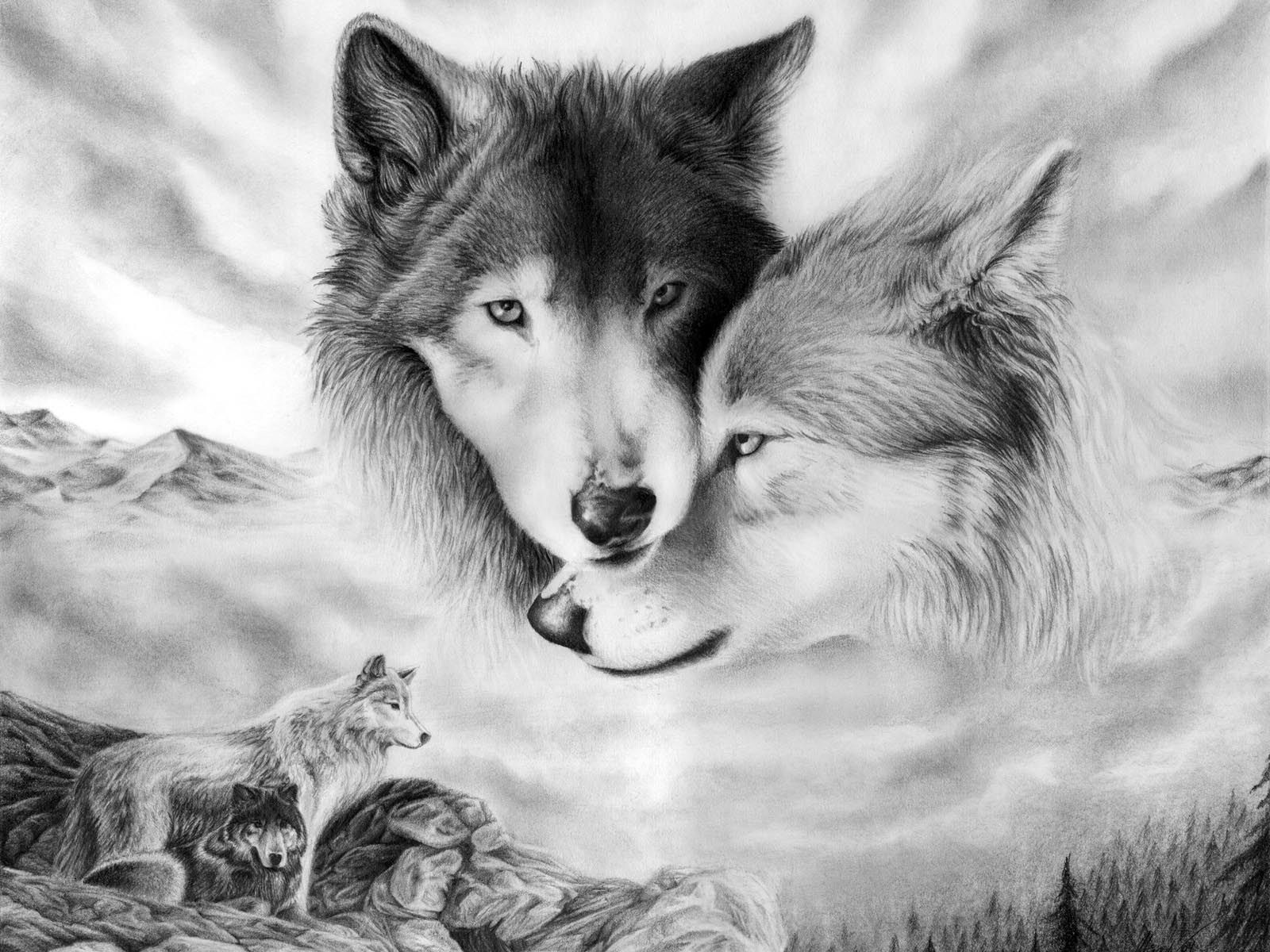 1600x1200 Love Wolf Wallpapers - Top Free Love Wolf Backgrounds - WallpaperAccess