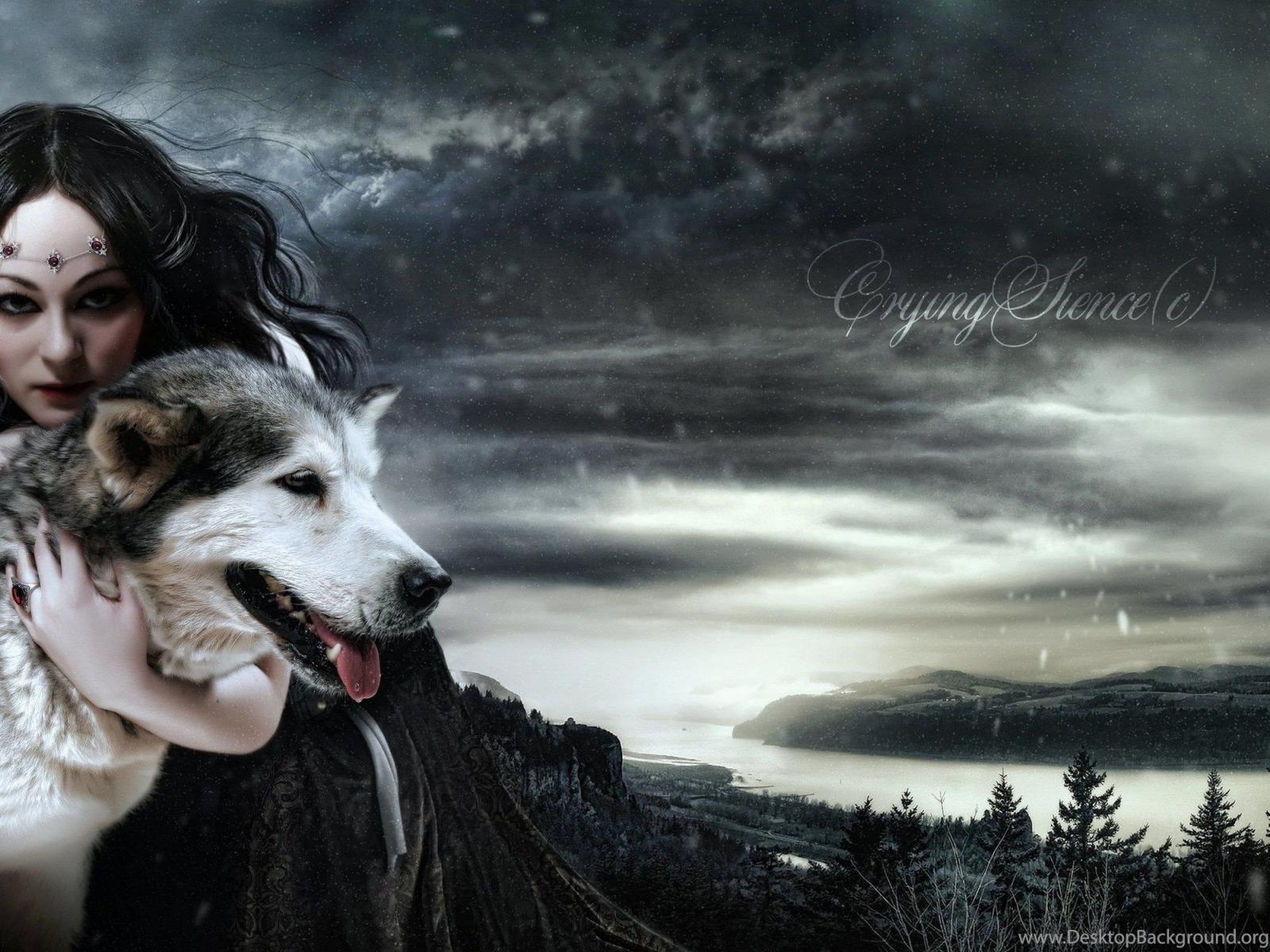 2000x1500 Queen Morgana Face Art Girl Wolf Love Mood Babe Gothic Wallpapers