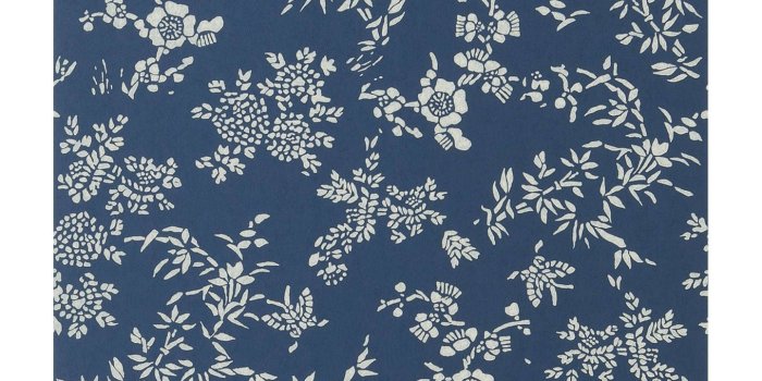 1440x1920 Ralph Lauren Teabowl Calico Wallpaper, Indigo PRL5006/01